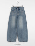 [unisex] Kuchimi Washing Wide Balloon Denim Pants