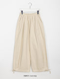 Conio Cotton Banding Balloon Wide Pants