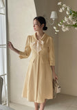 Chloe Tweed Chiffon Tie One Piece