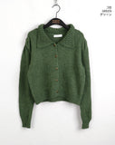 Sente Vintage Punching Flower Knit Cardigan