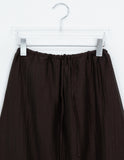 Navel Chiffon Banding Maxi Skirt