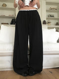 Zimmer Nylon Color Matching Wide Banding Pants