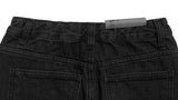 Rown black midi denim skirt