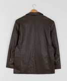 Delti Over Leather Jacket