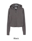 Arun Stripe Hood Long Sleeve T-shirt