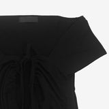 Faroan String Shirring Cropped T-shirt