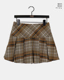 Pehi Check Pleated Skirt