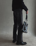 Damage hem cutting bootcut