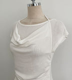 Soel Halterneck Layered Cap Sleeve T-shirt