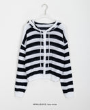Rohyu Boucle Summer Knit Hood Cardigan