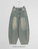 [unisex] Nabobo Washing Balloon Wide Denim Pants