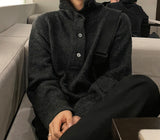 Button High Neck Knit