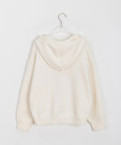 Kirenno Crop Two-Way Knit Hood Zip-Up