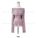 Bay Damage Off Shoulder Knit