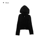 Steam Boucle Knit Hood Zip-up