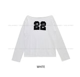22 Star Print Boat Neck Long Sleeve