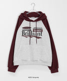 Hekoni ribbed color matching brushed hoodie