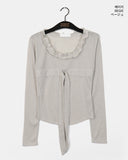 Lido Frill Ribbon Strap T-Shirt