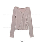 Hiko Unbalanced Button Zipper Long Sleeve
