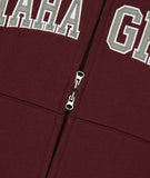 APPLIQUE ZIP UP HOODIE