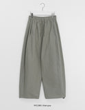 [unisex] Linmus Banding Linen Balloon Wide Pants