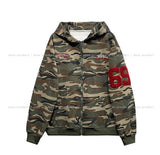 Roho Numbering Patch Overfit Hooded Zip-Up