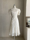 Bouquet embroidery lace one piece