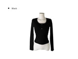 Hail Lace Cap Button Slim T-shirt