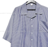 Levi overfit striped half shirt