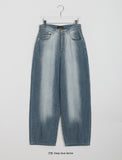 Lesse Summer Washing Wide Denim Pants