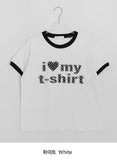 Essini Dot Patch Ringer Short Sleeve Tee