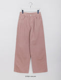Colton Pintuck Cotton Wide Pants