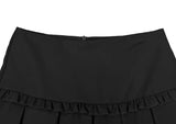 Herin Frill Pleated Midi Skirt
