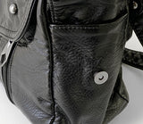 Wet vintage belt shoulder bag