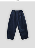 Unisex basic cotton tapered pants