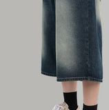 Tinted Half Bermuda Jeans