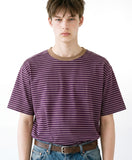 Georgette Cool Stripe Short Sleeve T-shirt