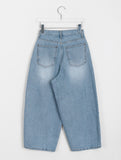 Tsueki Cropped Balloon Denim Pants