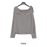 Eldon Shoulder Button Stripe T-Shirt