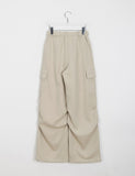 Login Banding Brushed Cargo Parachute Pants