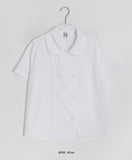 [BAONHAUS] Pironi Double Short Sleeve Blouse
