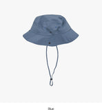 Safari snap button string bucket hat