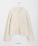 Munches Boucle Wool Collar Jacket - Wool 60