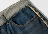 Rip Off Washing Denim Pants