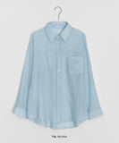 Huka Summer See-through Stripe Shirt