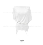 Moff Button Two-Way Sleeveless T-shirt