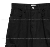 Solid cargo pocket cotton pants