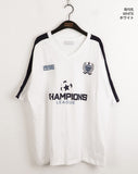 Leaguer Uniform Coloring Scheme Sporty V-neck Boxy Short Sleeve T-shirt