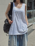 Summer Silk Oversized Fit Layered Sleeveless