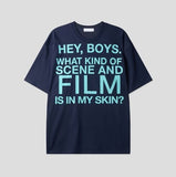 Film Lettering Oversized Short Sleeve T-shirt